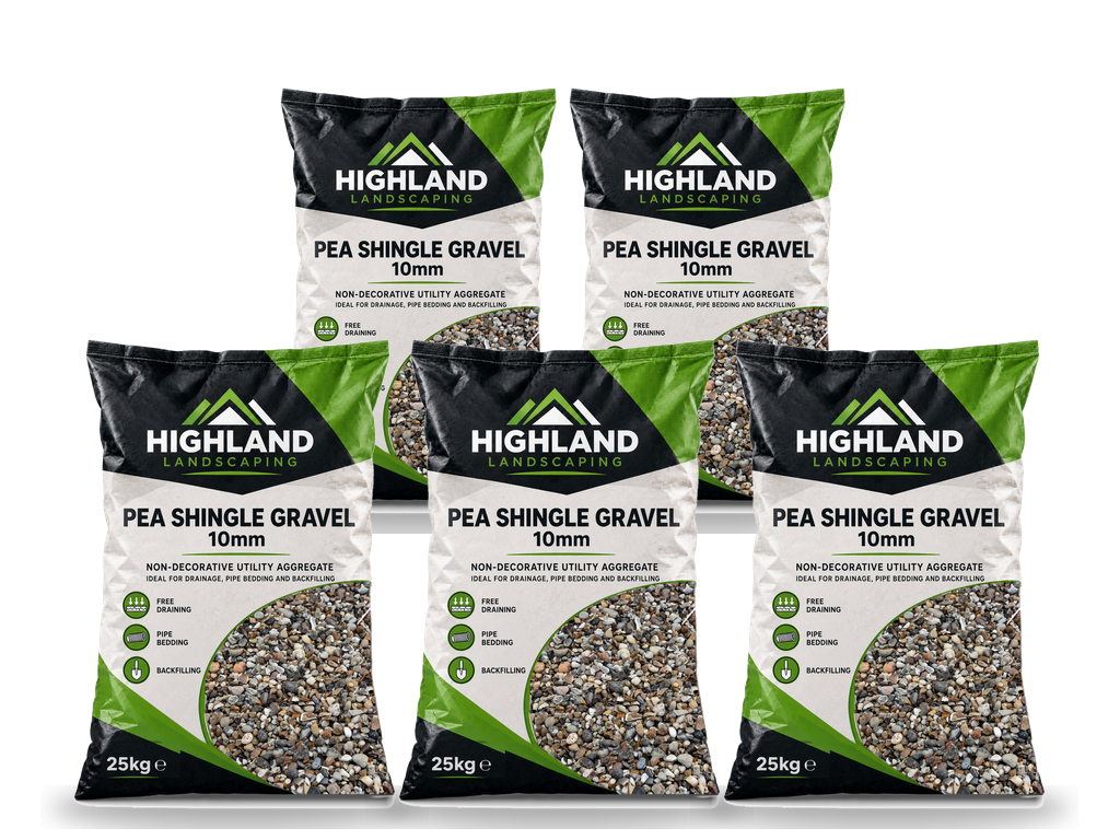 HL 10mm Pea Shingle 25kg x5