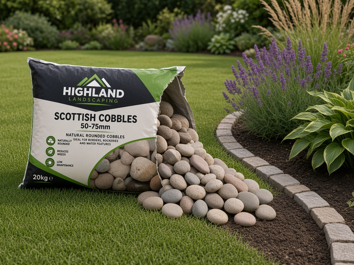 HL Scottish Cobbles 50-75mm 20kg lifestyle