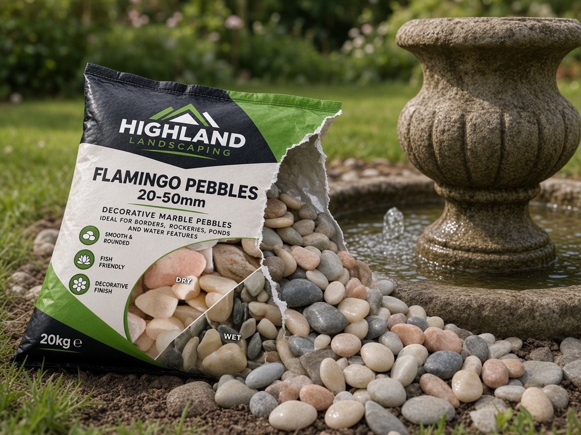 HL Flamingo Pebbles 20-50mm 20kg lifestyle