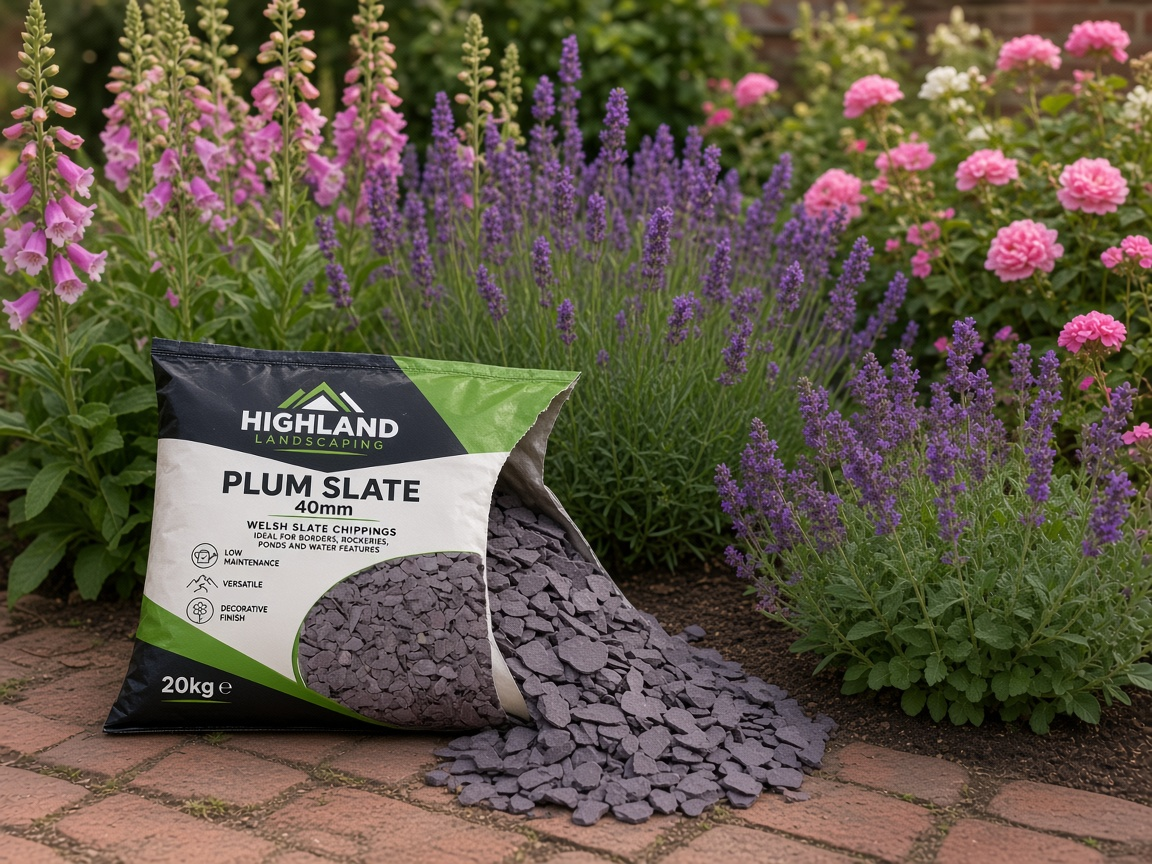 HL Plum Slate 40mm 20kg lifestyle
