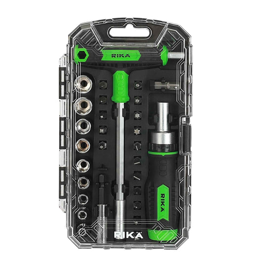 Rikä 29pc 1/4" Ratchet Screwdriver and Bit Set