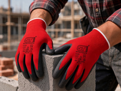 Nitrotouch gloves lifestyle brickwork