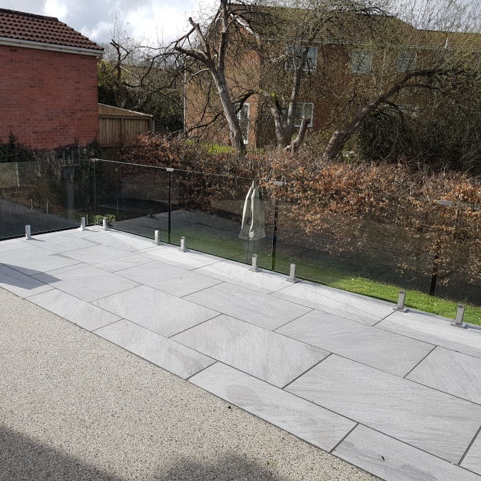 40 X County Quartz Grey Porcelain slabs paving tiles, 900mm x 600mm x 20mm 21.6m²